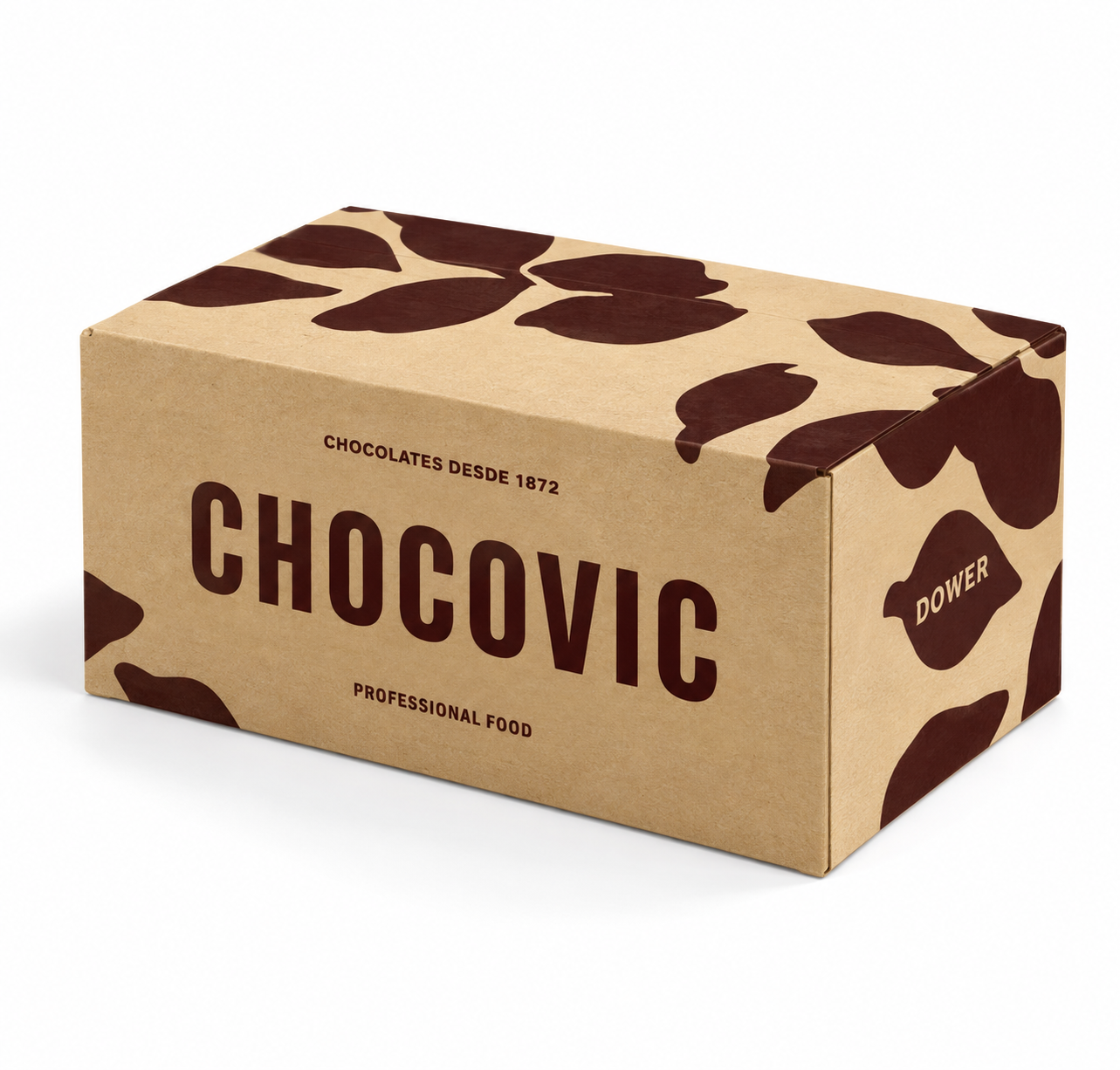 Caja de cobertura blanca vegetal Dower Chocovic 10 kg