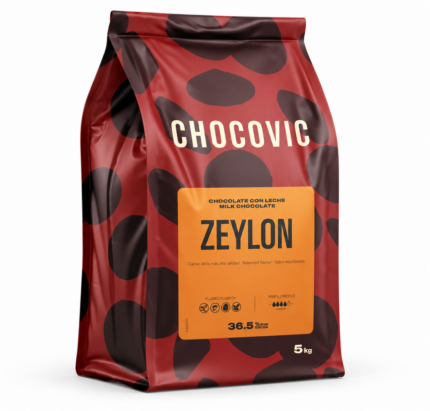 Bolsa de cobertura de chocolate con leche Zeylon Chocovic 5 kg